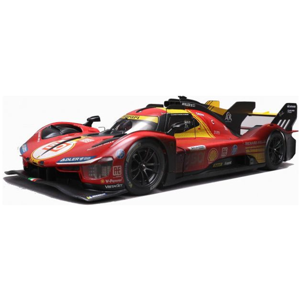 Ferrari 499P 3.0L Turbo V6 AF Corse #50 1s 24h Le Mans (After Race Version) 2024