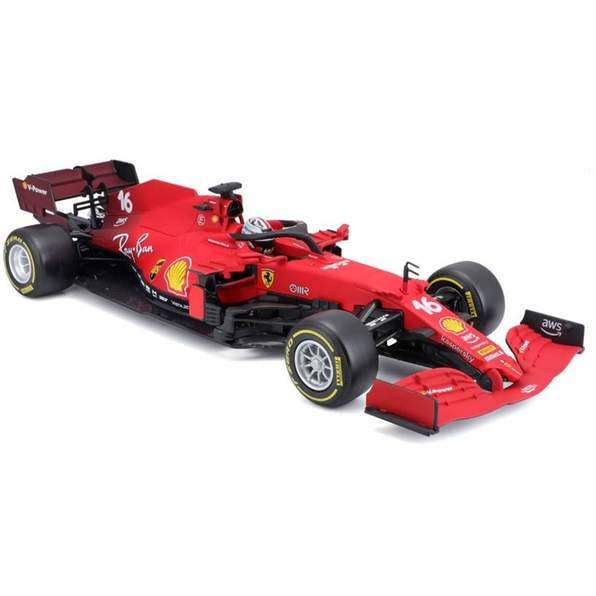 Ferrari SF21 #16 Charles LeClerc 2021 Season Car, Medium, Yellow wall tyres