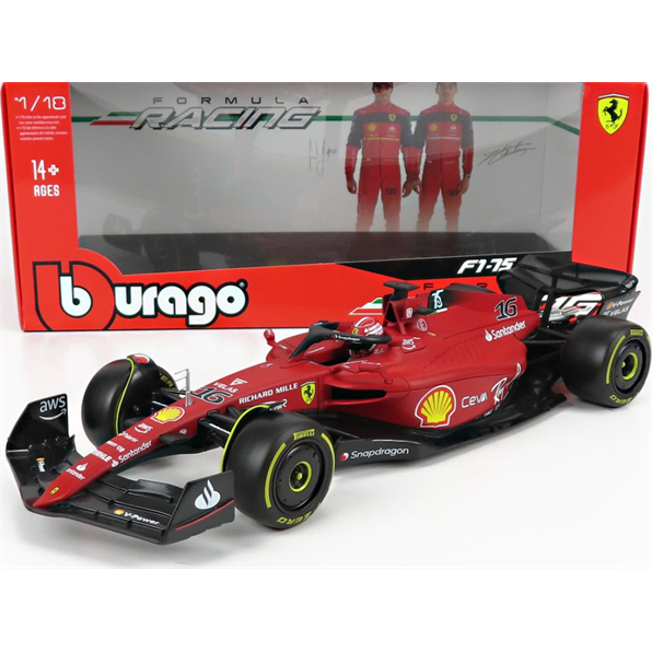 Ferrari F1-75 #16 2022 Charles Leclerc Scuderia Ferrari-Yellow Wall(medium) Tyres