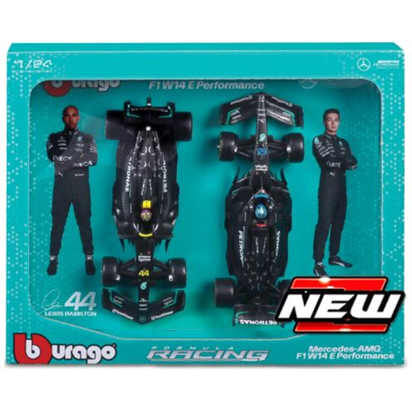 Mercedes Benz AMG Petronas F1 W15 #44 Hamilton + #63 Russell 2024 2 Car Set