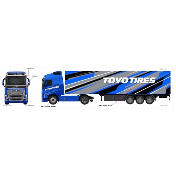 Volvo FH16 Globetrotter 750 XXL with Trailer 'Toyo Tires'