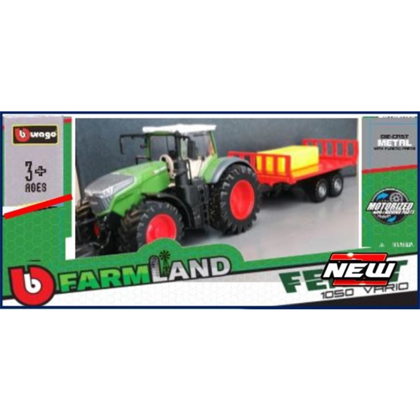 Fendt 1050 Vario Tractor + Bale Trailer