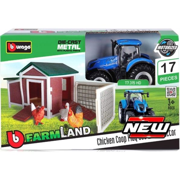 Farmland Playset Chicken Coop w/New Holland Tractor
