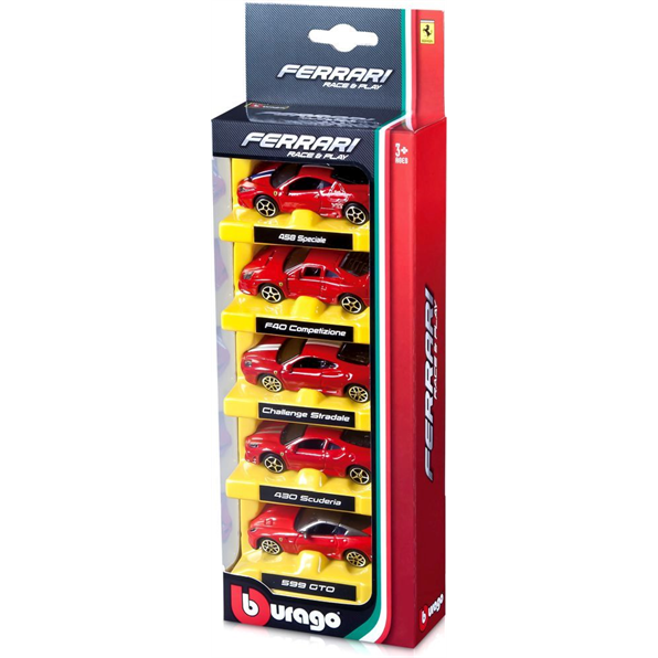 Ferrari La Ferrari F12 599Xx 458 Italia Ca California 5 Car Set - Red