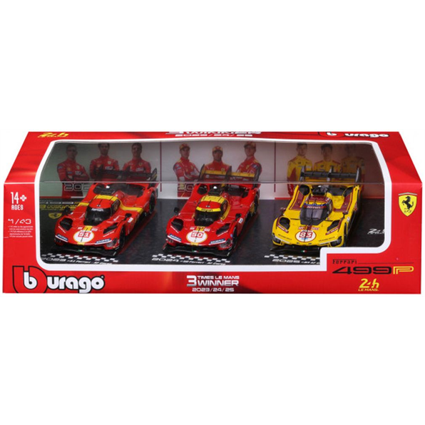 Ferrari 499P Winner 24h Le Mans AF Corse Set #83 2025 / #50 2024 / #51 2023