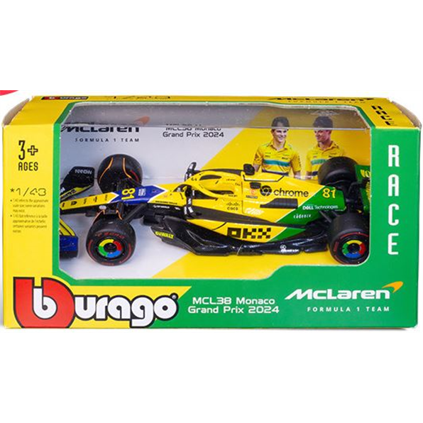 McLaren MCL38 F1 2024 Piastri Senna Livery Monaco 2024 Special - Card