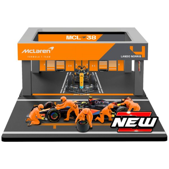 McLaren MCL 38 #4 Lando Norris 2024 Pit Pass Set