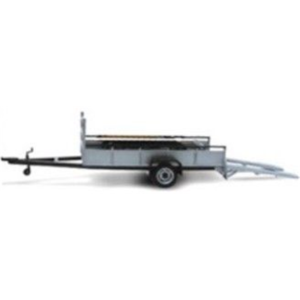 Car trailer - One Axle silver