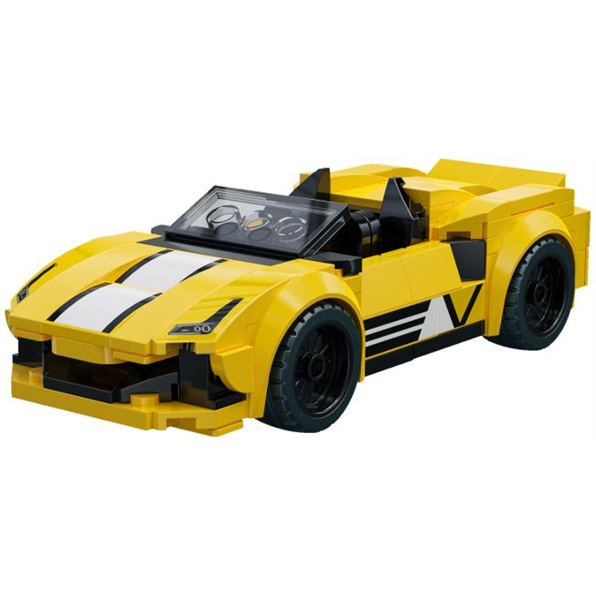 Golden Star Crest Racing Car Brick Builder (160 pcs)