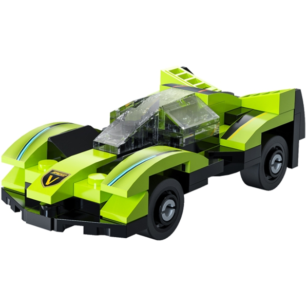 Mini Green Blade Sports Car Brick Builder 68 pcs