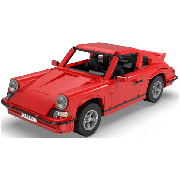 Retro Racing Car Brick Builder Red (1429pcs)
