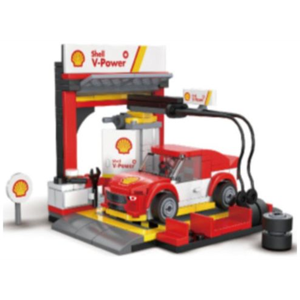Shell Pit Stop Staging Station Brick Builder (237 pcs)