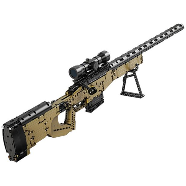 L96A1 Sniper Rifle Brick Model Gun (979 pcs)