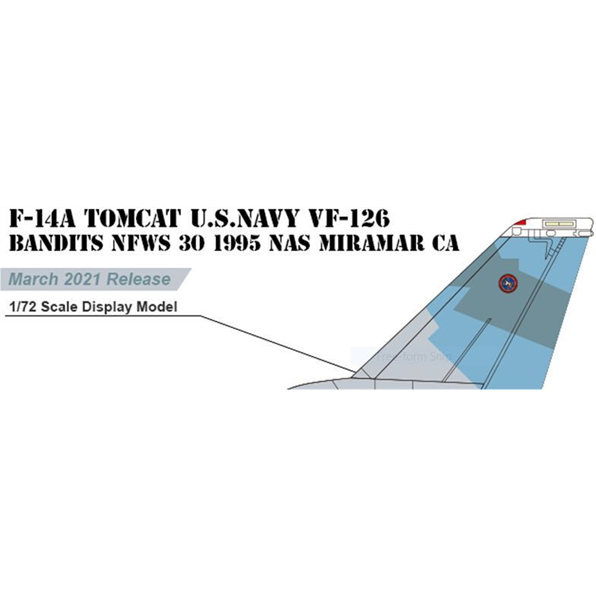 F-14A Tomcat U.S. Navy VF-126 Bandits NFW 30 1995 Nas Miramar CA
