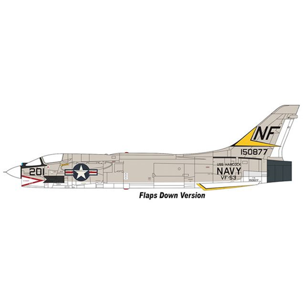 F-8E Crusader VF-53 Iron Angeles NF201 1967 Flaps Down Version