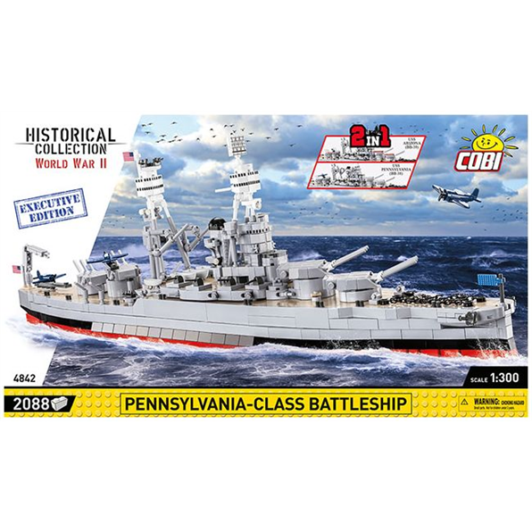 Arizona (BB-39) + USS Pennsylvania (BB-38) (2 in 1) Executive Edition (2088 pcs)