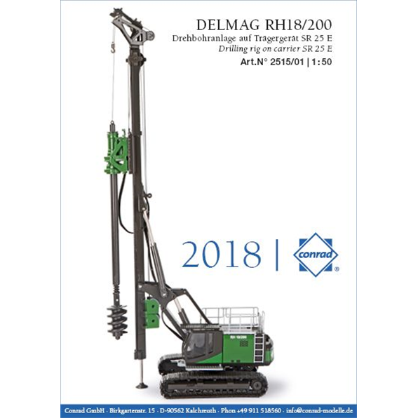 Delmag RH18/200 Drilling Rig on SR 25 E Carrier