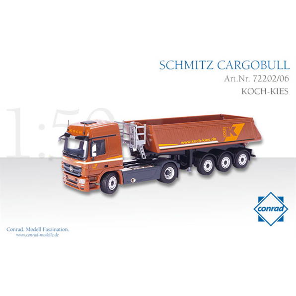 MB Actros 2ax Sch. Cargo Tipper Kocj Kies