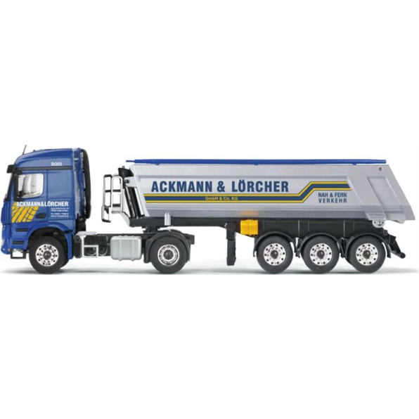 Mercedes Benz Arocs StreamSpace Round Body Tipper Trailer 'Ackmann and Lorcher'