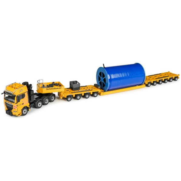 MAN TGX 41.640 STHP/SL 4 + KTB 455 + THP/S Cable Drum Transporter Goldhofer