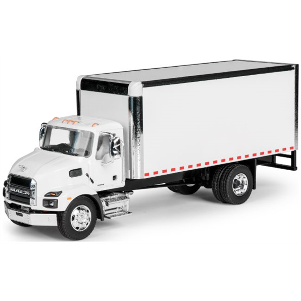 Mack MD Box Truck White