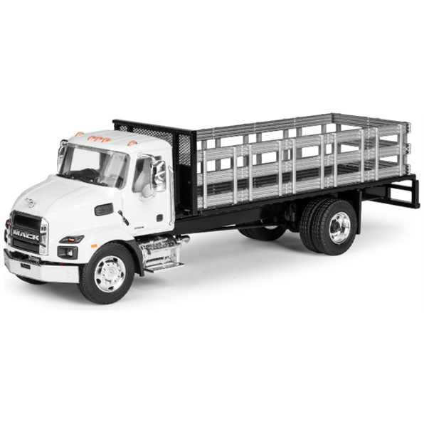 Mack MD Stake Truck White