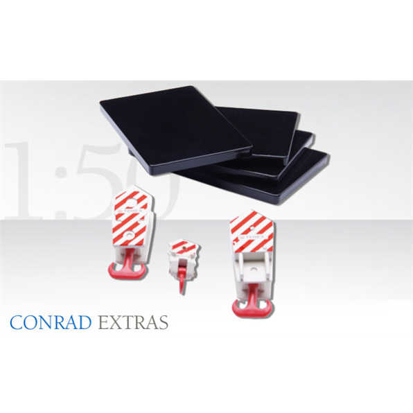 Set with 3 x Crane Hooks and 4 x Base Plates