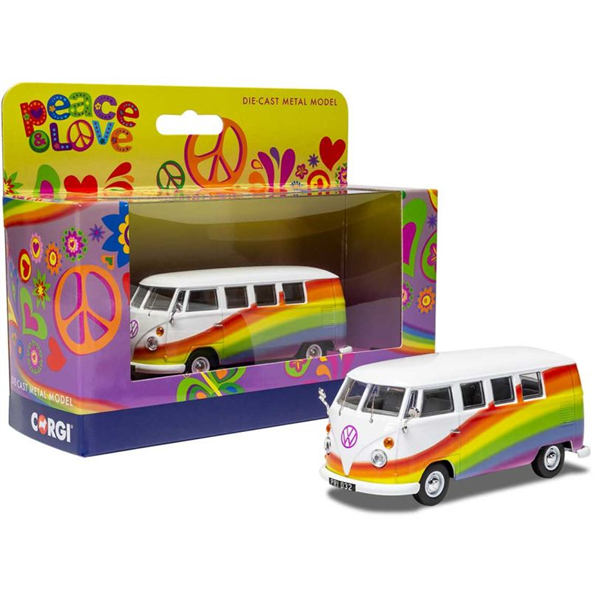 Volkswagen Campervan 'Peace Love and Rainbows'