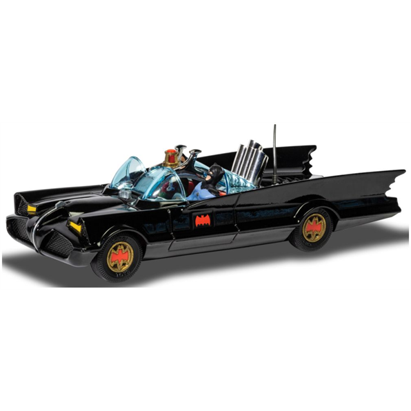 Batmobile with Batman and Robin