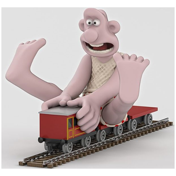 Wallace and Gromit - Wallace and Flatbed Wagon The Wrong Trousers