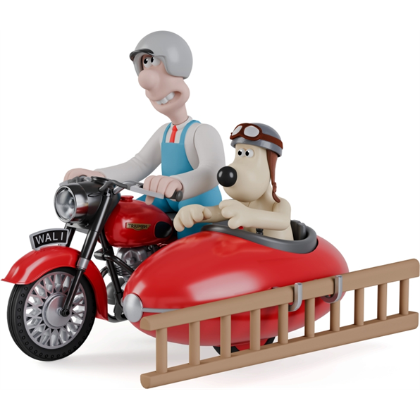 Wallace and Gromit Motorcycle and Sidecar A Close Shave