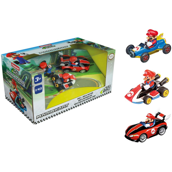 Mario Kart - Mario 3 Pack Pull and Speed