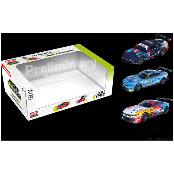 Ford Mustang GT3 Pack of 3 Pull and Speed