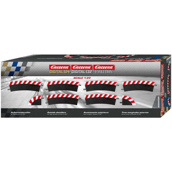 Outside Shoulder for High Banked Curve 2/30 (6) - Slot Accessories