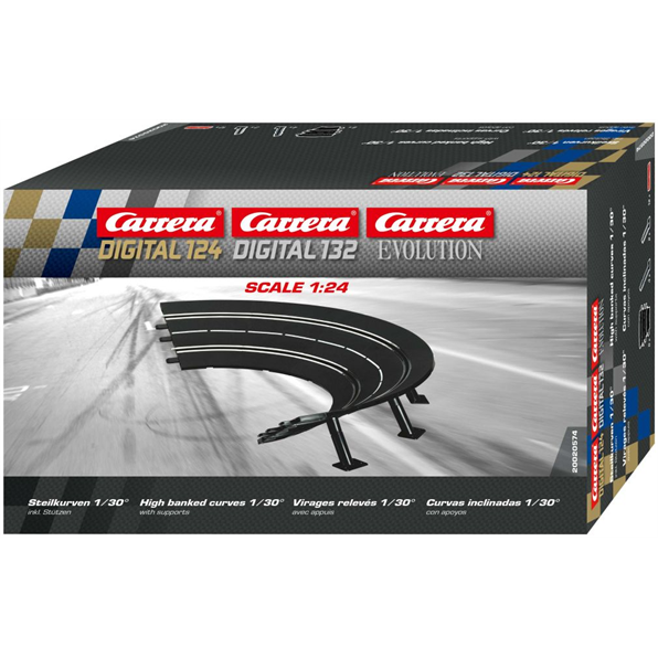 High Banked Curve 1/30 (6) Slot Accessories