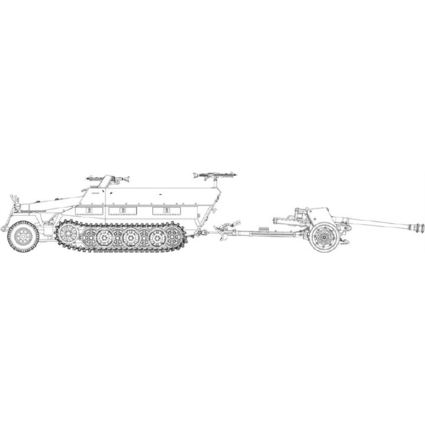 SD KFZ251/1 AUSF D + 7.5CM PAK40