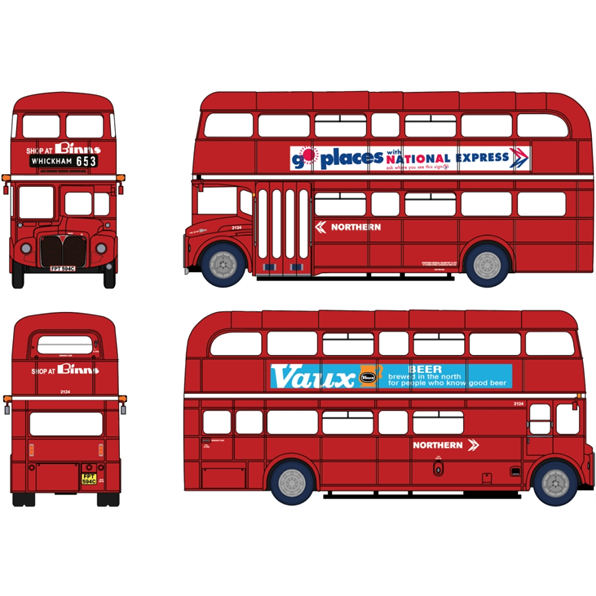 AEC Routemaster Northern NBC FTP594C (2124) Service 653 Whickham