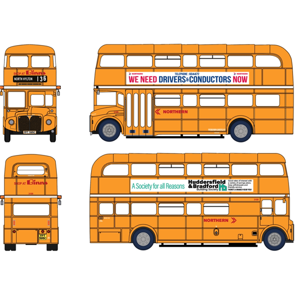 AEC Routemaster Northern NBC FTP595C (3109) Service 136 North Hylton
