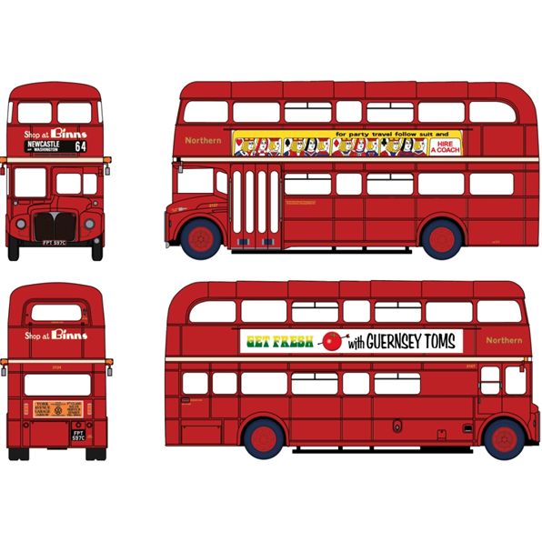 AEC Routemaster Northern FTP597C (2127) Service 64 Newcastle