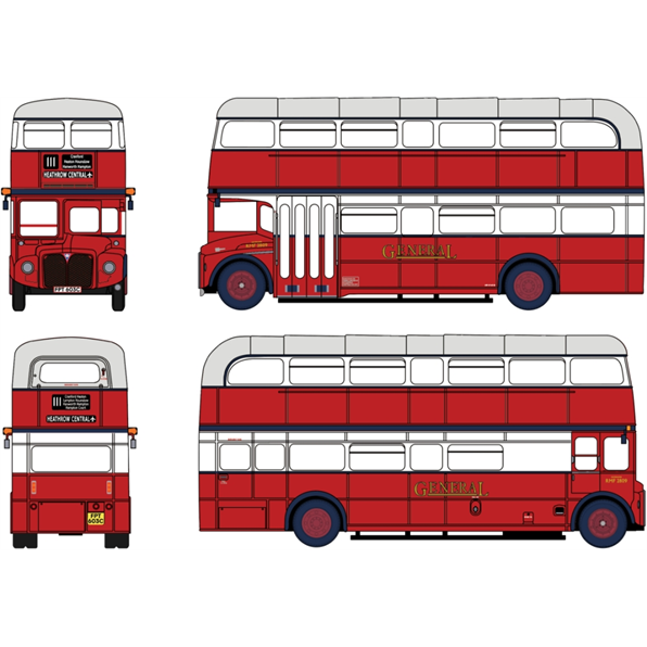 AEC Routemaster RMF2809 General Route 111 Heathrow Central