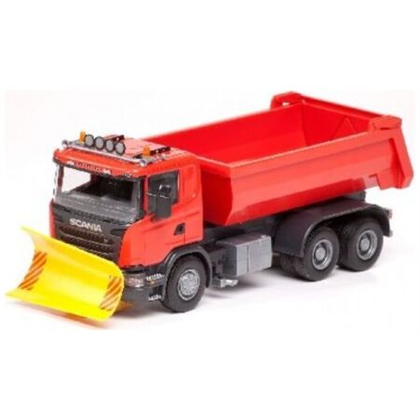 Scania R Snow Plough/Dump Truck Red