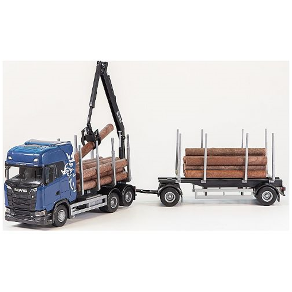 Scania 730S Timber Truck + Trailer Blue