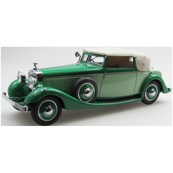 Hispano Suiza J12 Drophead Coupe Green Two-Tone by Fernandez and Darrin Closed 1934