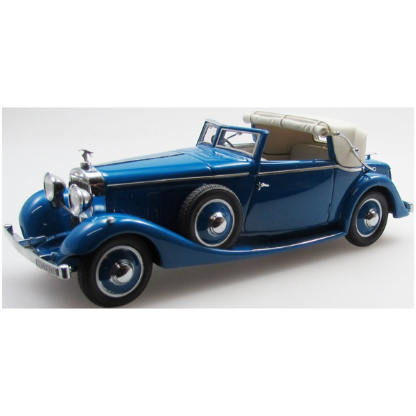 Hispano Suiza J12 Drophead Coupe Blue Two-Tone by Fernandez and Darrin Open 1934