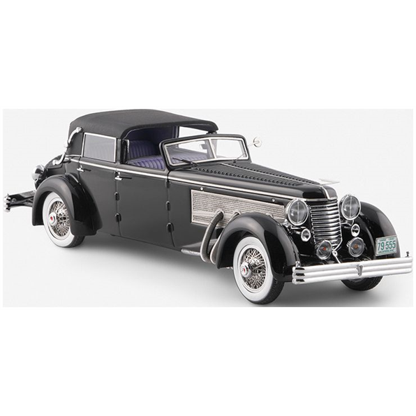 Duesenberg SJ Coupe de Ville by Rollson for Rudolf Bauer Half Open Black 1937