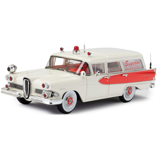 Edsel Villager Amblewagon Ambulance Red/White 1958