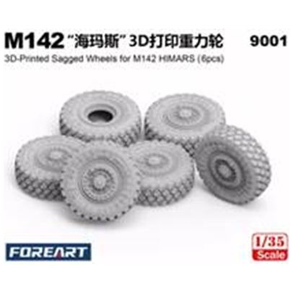 3D-Printed Sagged Wheels for M142 HIMARS