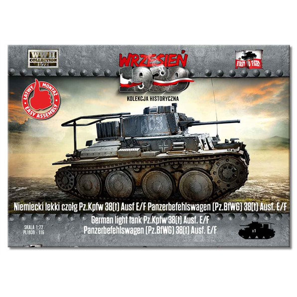 German light tank Pz.Kpfw 38(t) Ausf. E/F Panzerbefehlswagen (Pz.BfWG) 38(t) Ausf. E
