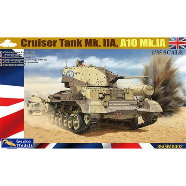 Cruiser Tank Mk IIA, A10 Mk IA w/ figure WWII British Army with BESA machine gun
