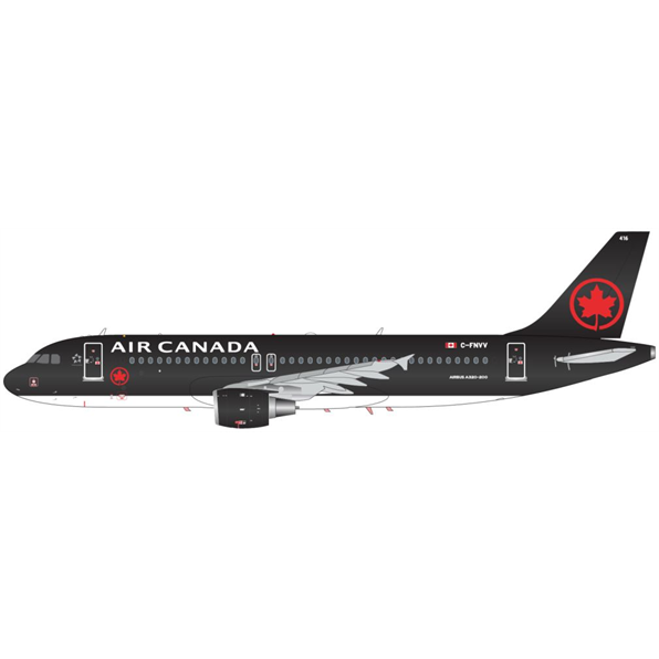 Airbus A320 Air Canada Jetz C-FNVV (Black Colour Scheme)